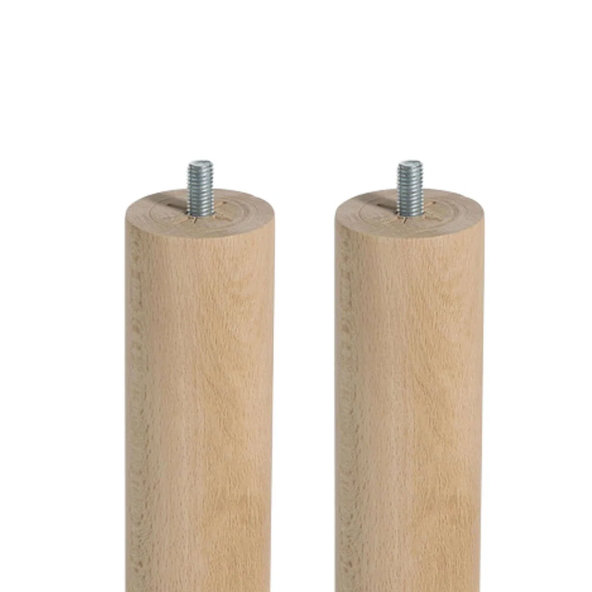 Vallatex - Confezione di 4 piedi per rete con doghe di legno, dimensioni 25 x 3 x 4 cm, colore: faggio 25 x 3 x 4 cm. Faggio