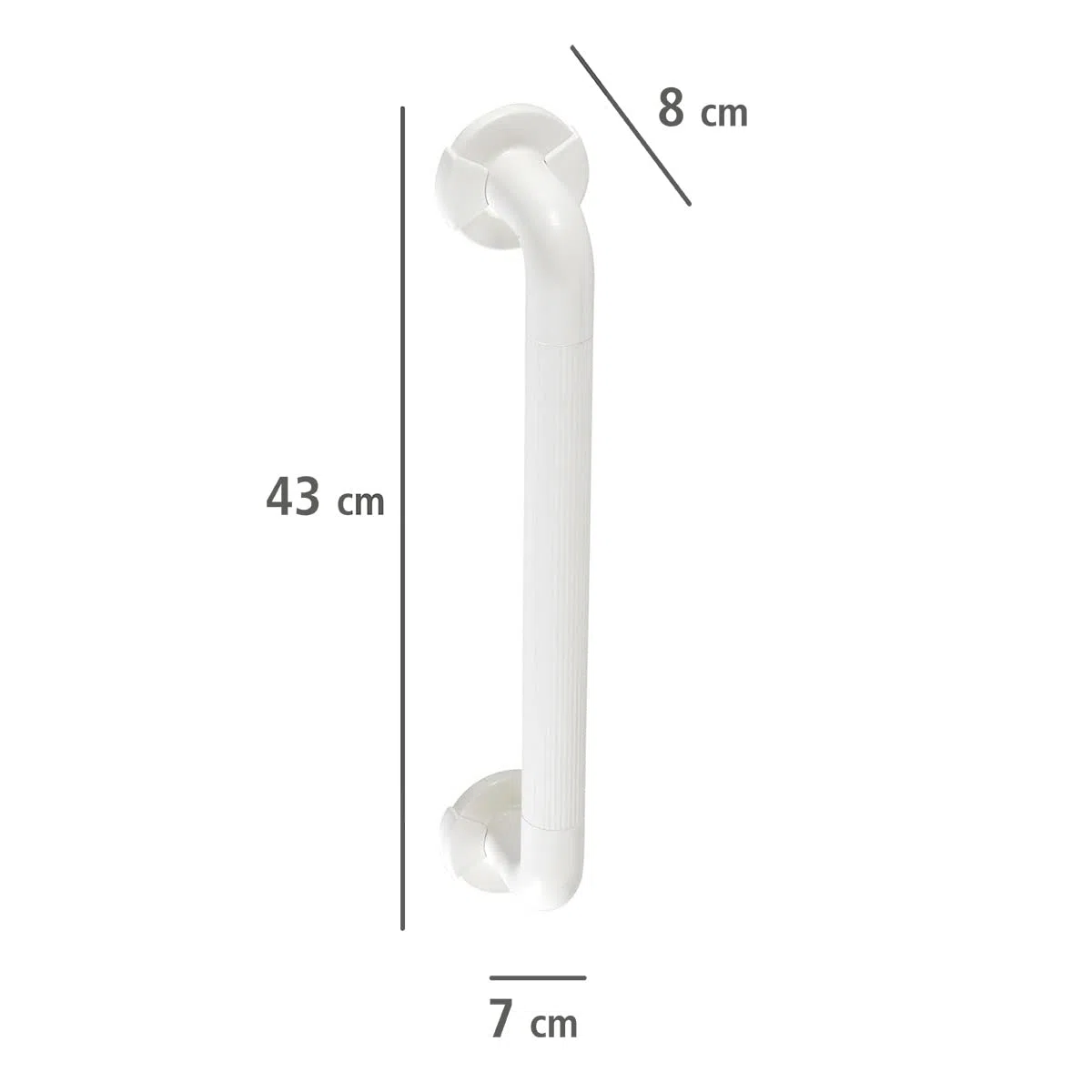 Wenko 17932100 Barra de seguridad 43 cm, Blanco