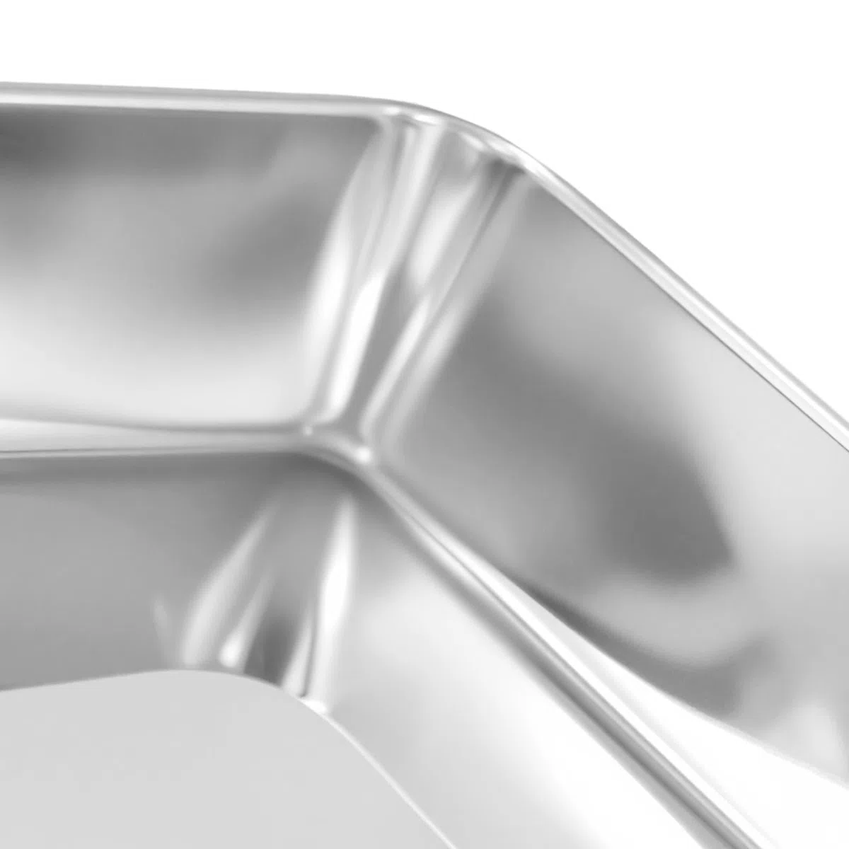 SINJEUN Set di 3 Teglia da Forno Rettangolare in acciaio inox, vassoio per Pane, Pizza, Verdure Frutta, 3 Dimensioni, 35 x 30 x 5 cm, 30 x 25 x 5 cm, 25 x 20 x 5 cm