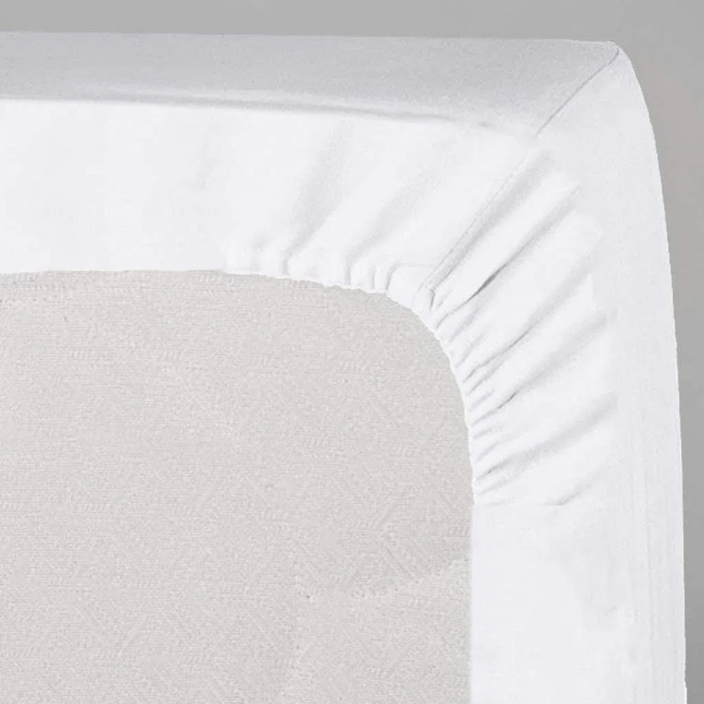 LARA MORADA - Set Completo Lenzuola Matrimoniali, 100% Cotone, Made In Italy, Tinta Unita, Per Letto Matrimoniale 2 Posti, Bianco