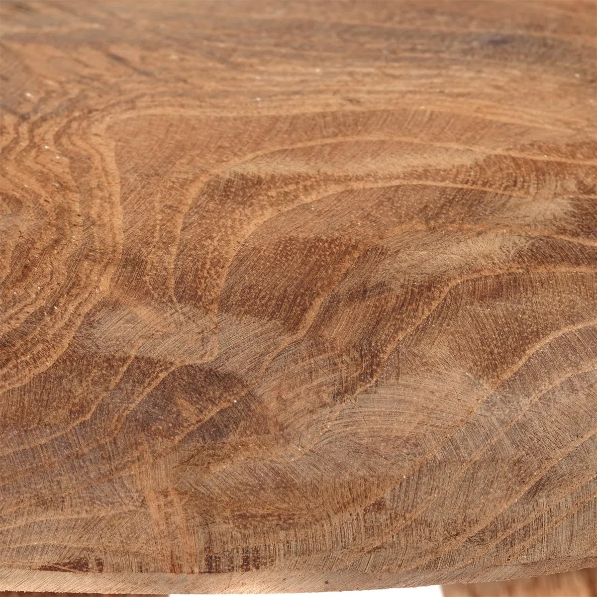 Rustico Sgabello Klara | 28 cm, Legno di Mogano | Sgabello per Fiori, Sgabello per Piante, Sgabello Laterale Rotondo, Sgabello in Legno Naturale