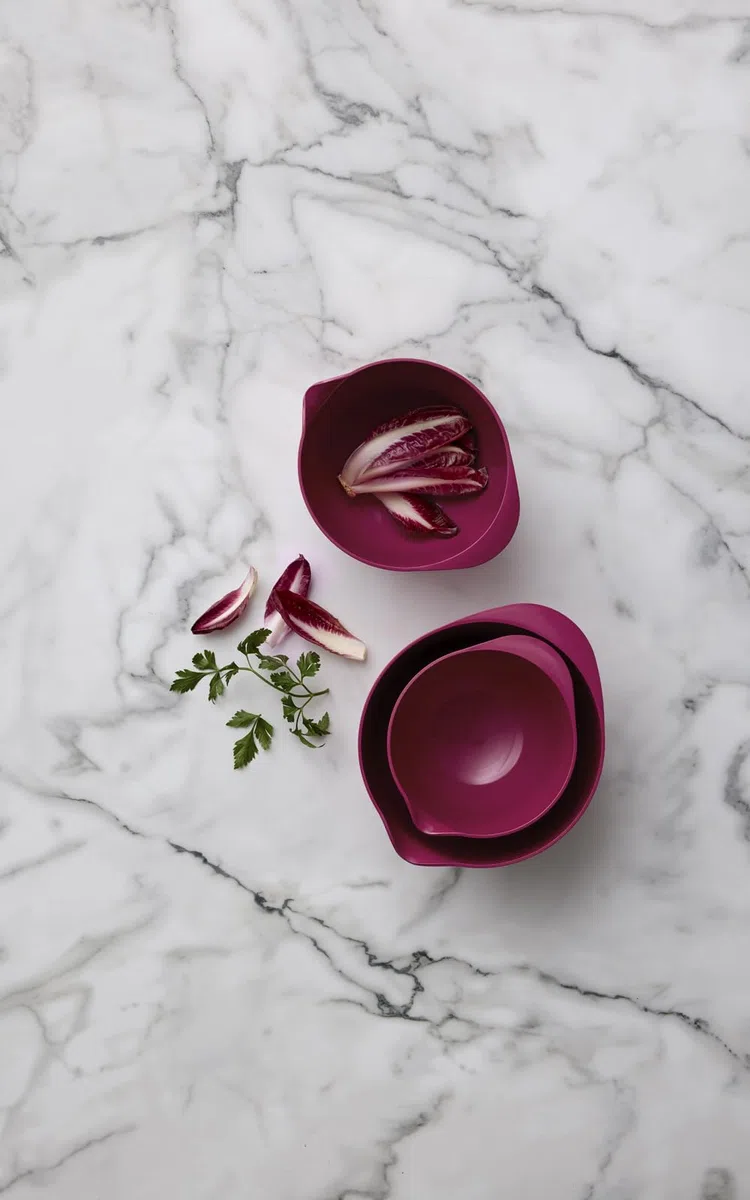 Rosti Margrethe - Ciotola da miscelazione, 2 litri, ciotola infrangibile, ciotola per pasta lievitata con buona maniglia, in plastica riciclabile, Beetroot