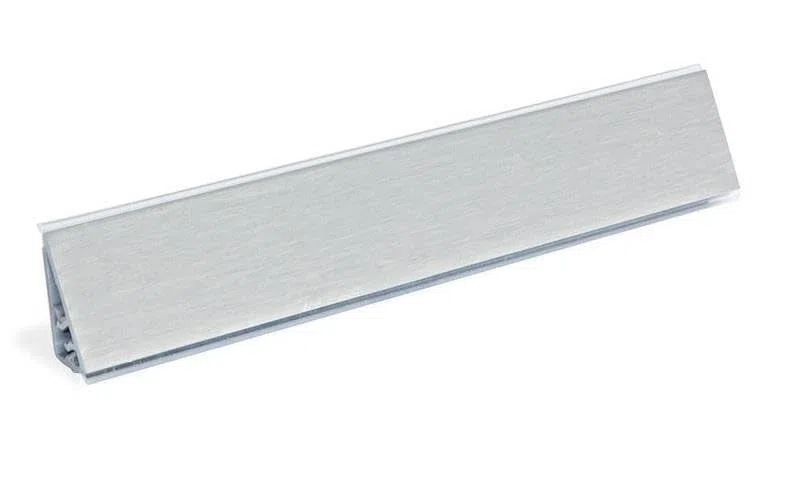 AERREGI SET ALZATINA TRIANGOLARE 2 PEZZI DA 2,35METRO TOTALE 4,7METRO | SPALLETTA PER TOP CUCINA | ALZATINA COLORE INOX COMPLETA DI ACCESSORI