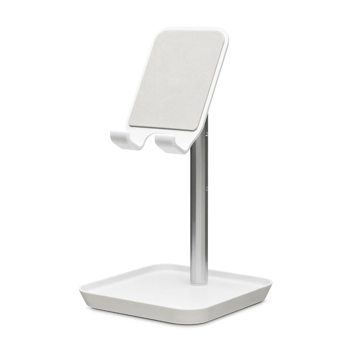 Kikkerland - Supporto per telefoni con vassoio, colore bianco