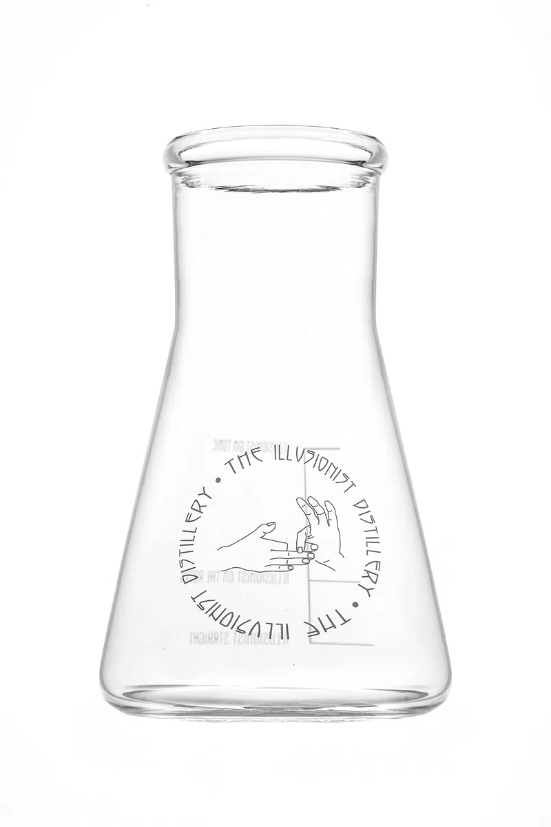 The Illusionist Distillery Bicchieri | Set da 6 Bicchieri Gin & Tonic | Premium Becher Erlenmeyer | Perfect Serve | 250ml