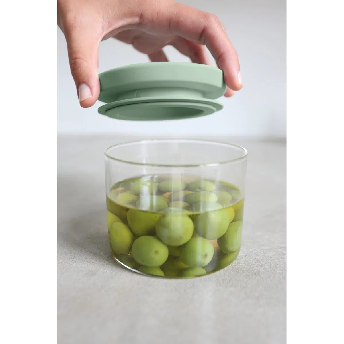 Brabantia - Barattoli Impilabili - Set di 3 - Contenitori per la Cucina - Salvaspazio - per Alimenti più Freschi più a Lungo - Guarnizione in Silicone - Lavabili in Lavastoviglie - Mix - 0.3/0.6/1.1 L