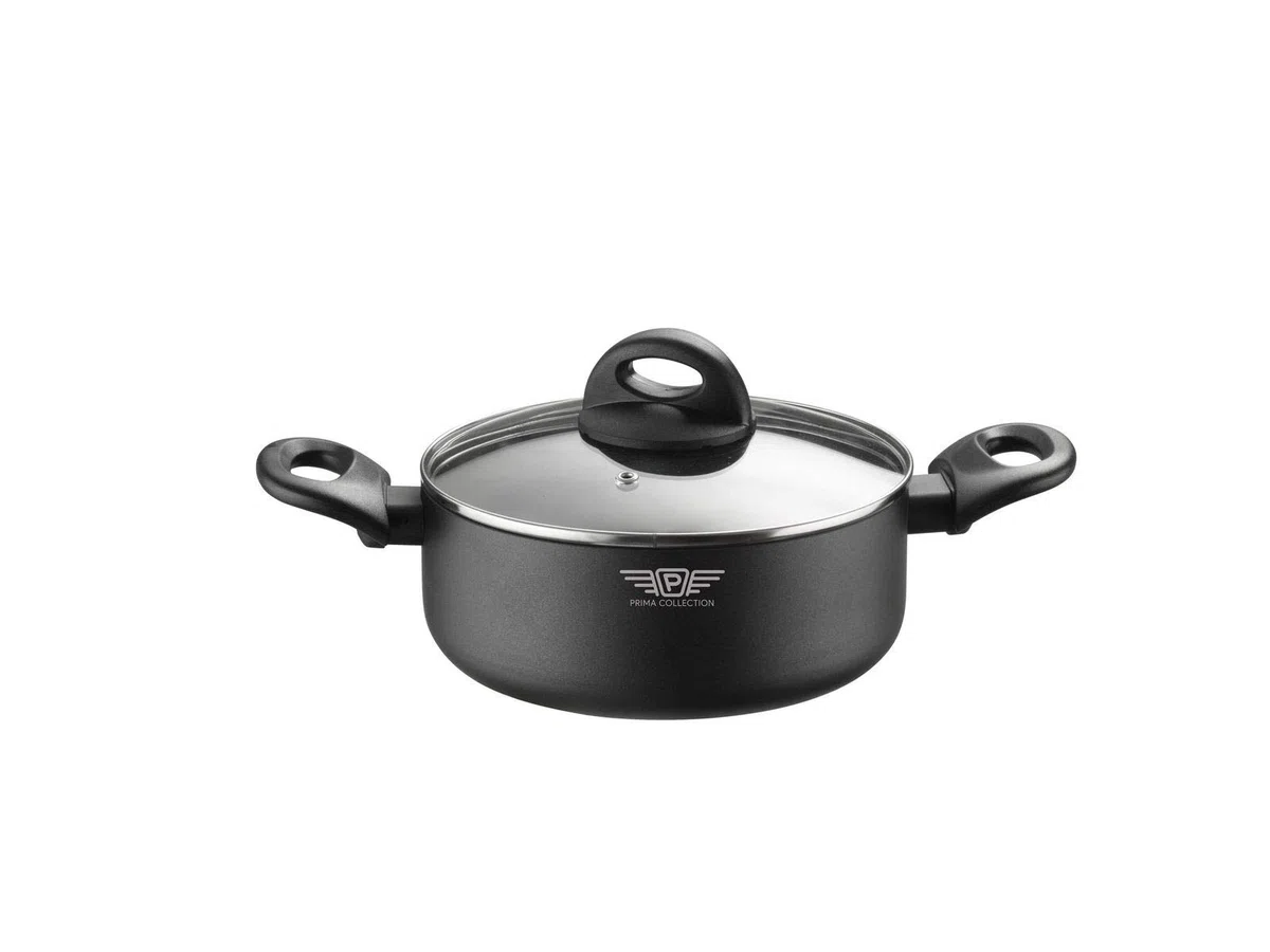 Prima Collection Black Casseruola Alluminio Antiaderente Induzione Diametro 20 cm