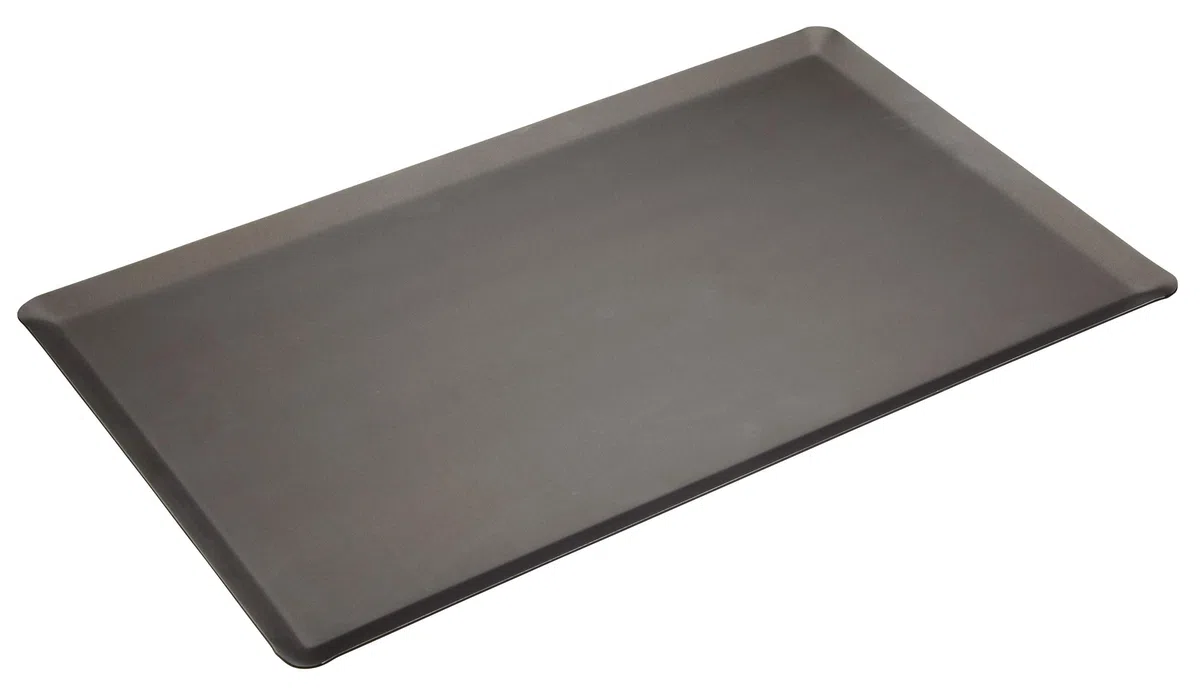 MasterClass Teglia commerciale con antiaderente PTFE, PFOA e BPA, acciaio al carbonio da 1,2 mm, formato gastronorm 1/1 (53 x 33 cm), nero