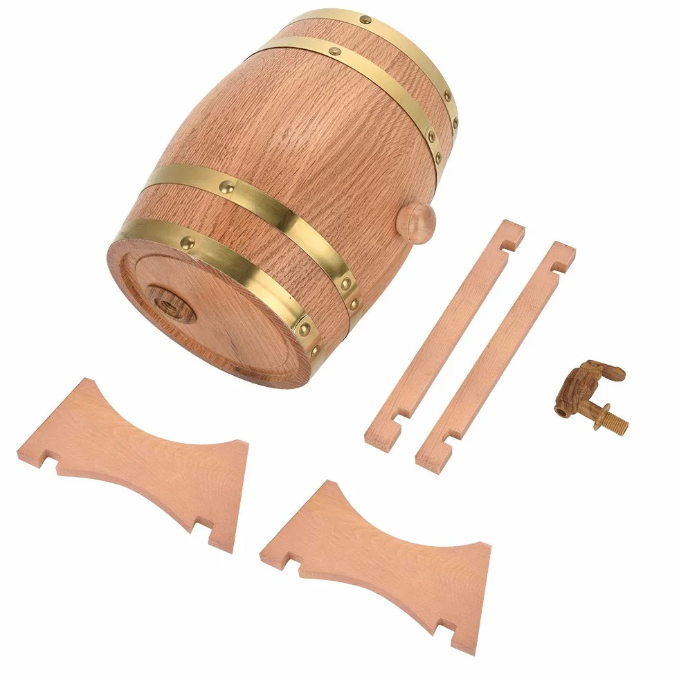 Oak Barrel - Botte da vino in legno di quercia d'epoca per birra, Whiskey Rum Rhum, rovere invecchiato (taglia 3L)