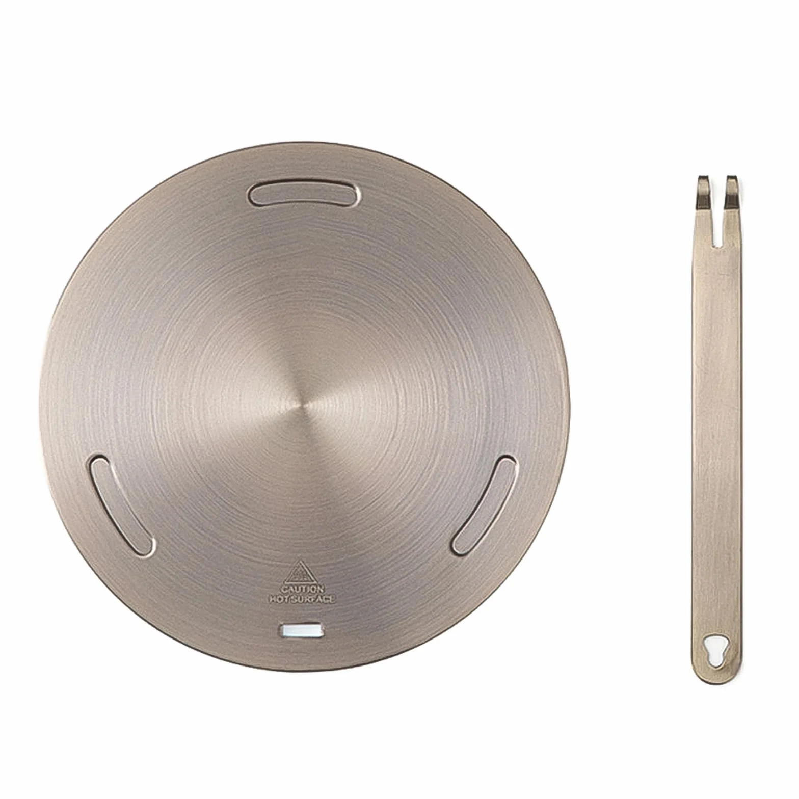 Piastra adattatore a induzione in acciaio inox, 16 cm, adattatore a induzione con manico rimovibile, adattatore per piano cottura a induzione, piastra adattatore per moka, pentola per latte