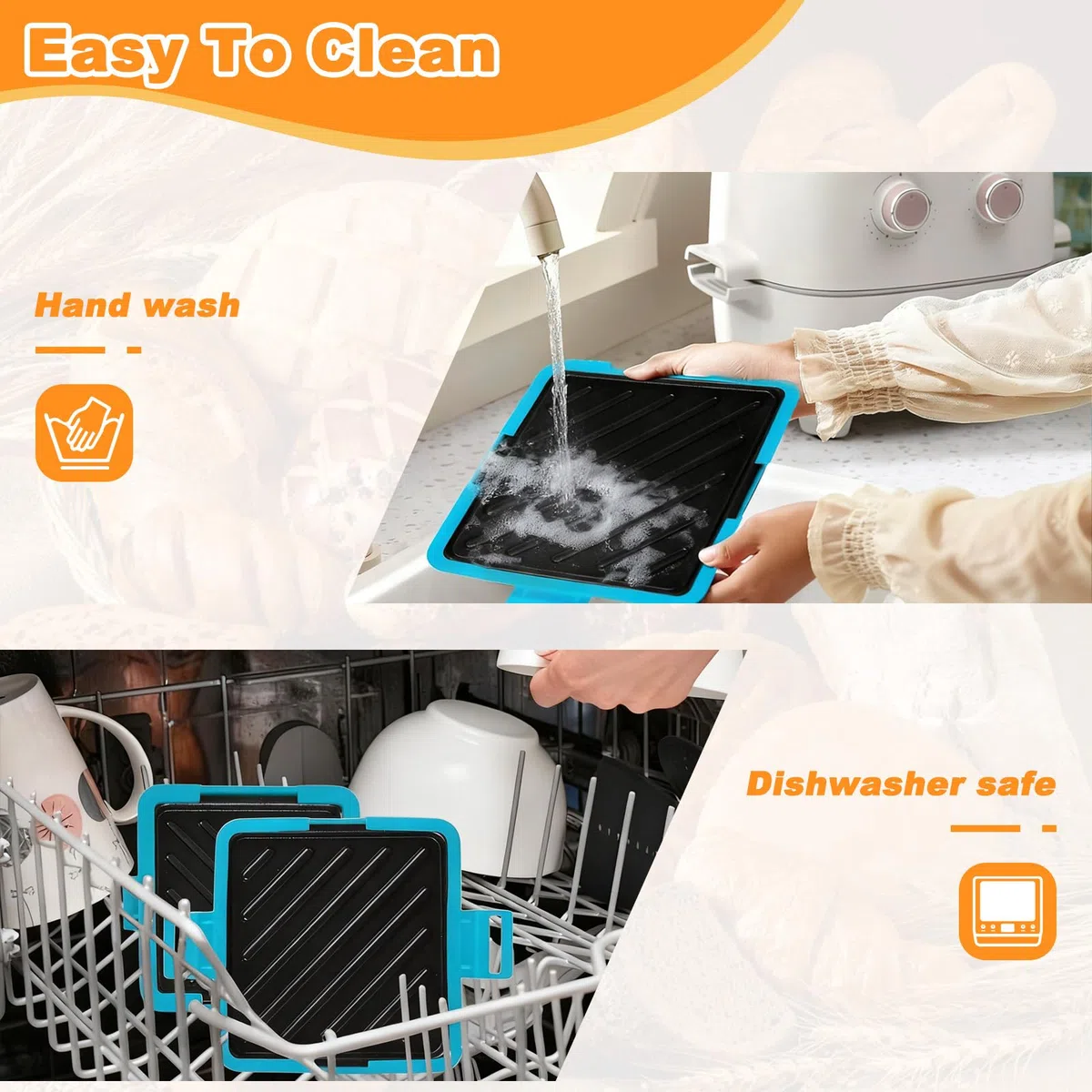 Macchina Toastie Microonde, Tostapane Piastra Toast Silicone Antiaderente Senza Fili, Pentole Toaster Sandwich Tecnologia Heatwave per Ufficio, Dormitorio, Cucinare Deliziosi Panini Croccanti (Blu)