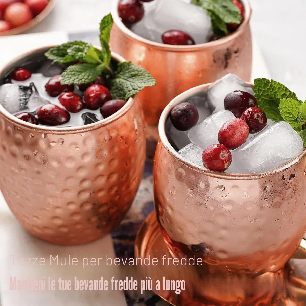 Bicchieri Moscow Mule Rame Mug 550ml Bicchieri per Cocktail Gin Birra Bevande Fredde, Casa, Bar, Feste, San Valentino Giornata della madre Giornata del padre Compleanno Regali Scatola