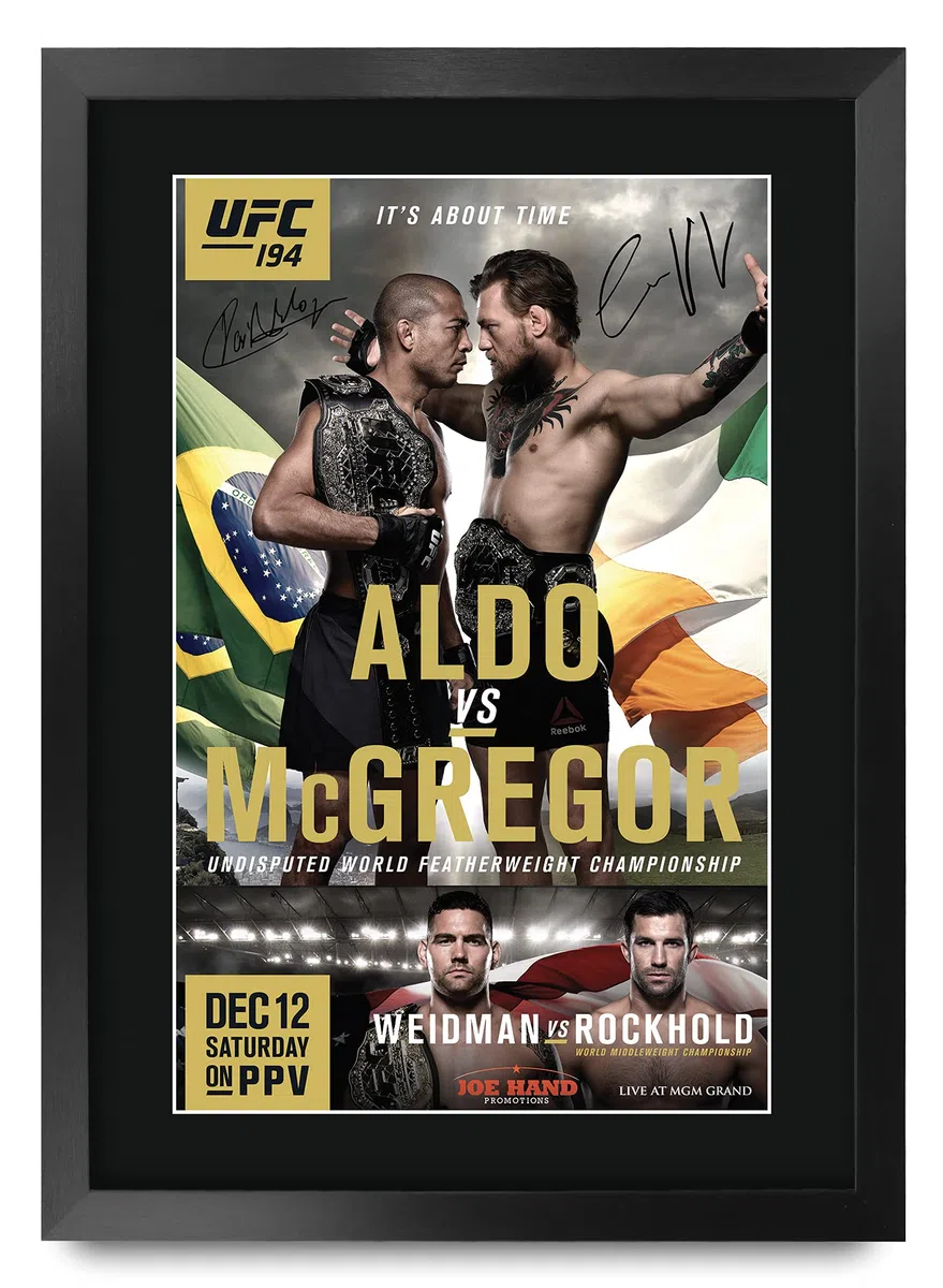 HWC Trading FR A3 Ultimate Fighting Champion 194 Regali Stampati Autografo Firmato Immagine Per Ufc Memorabilia Fan - A3 Incorniciato