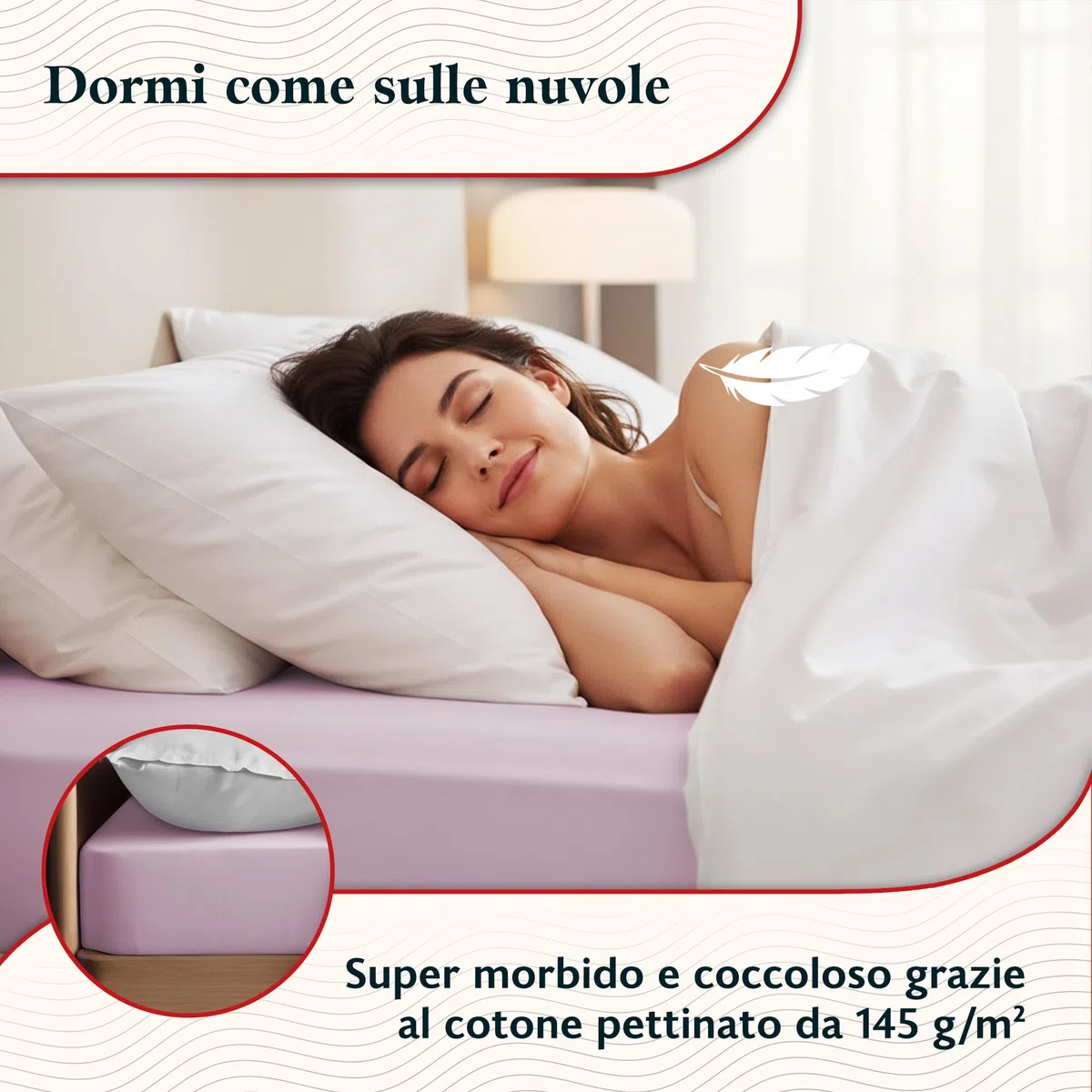 DarBene – Lenzuolo con angoli matrimoniale cotone Premium – Cotone pettinato di alta qualità OEKOTEX-certified – Lenzuolo con angoli singolo – 180x200x30 cm, 1 pezzo, Azzurro chiaro