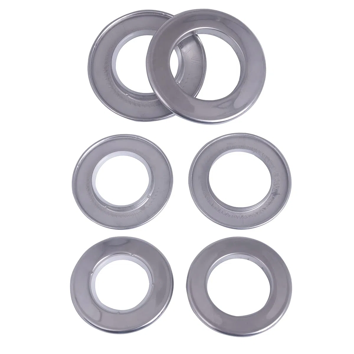 20 pezzi occhielli per tende in acciaio INOX, anelli per tende in metallo con diametro interno e occhielli 1-9/16" (40mm) Occhielli per tende romani per finestre di bagno (20 pezzi - Argento)