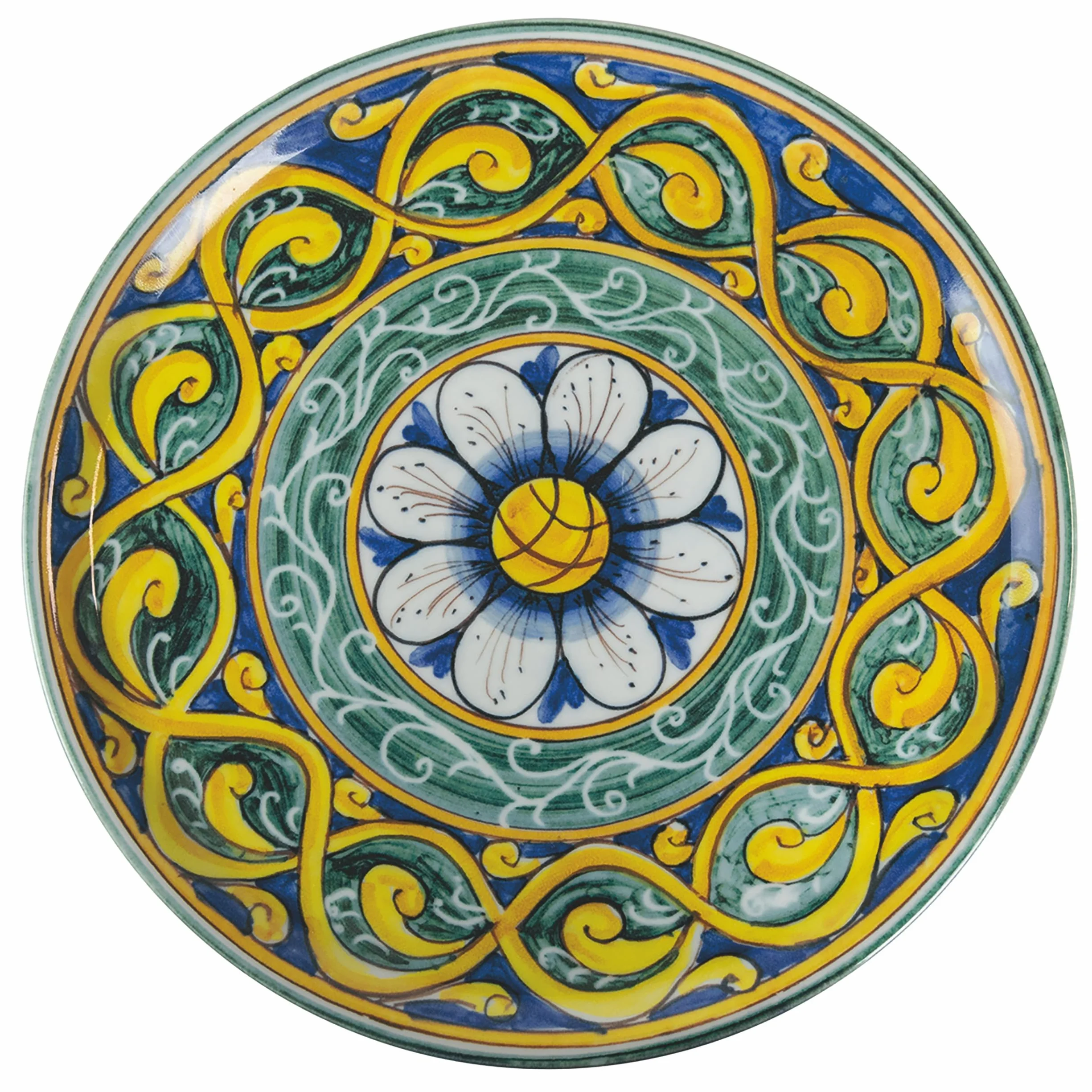 Villa d'Este Home Tivoli Set 4 Piatti pizza Scilla 33 cm in gres (Made in Italy)