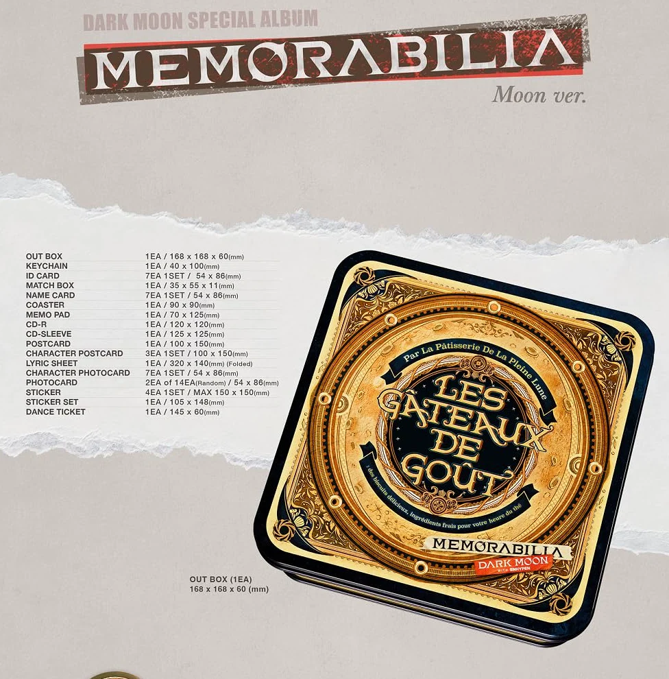 ENHYPEN - Dark Moon Special Album Memorabilia Moon version CD