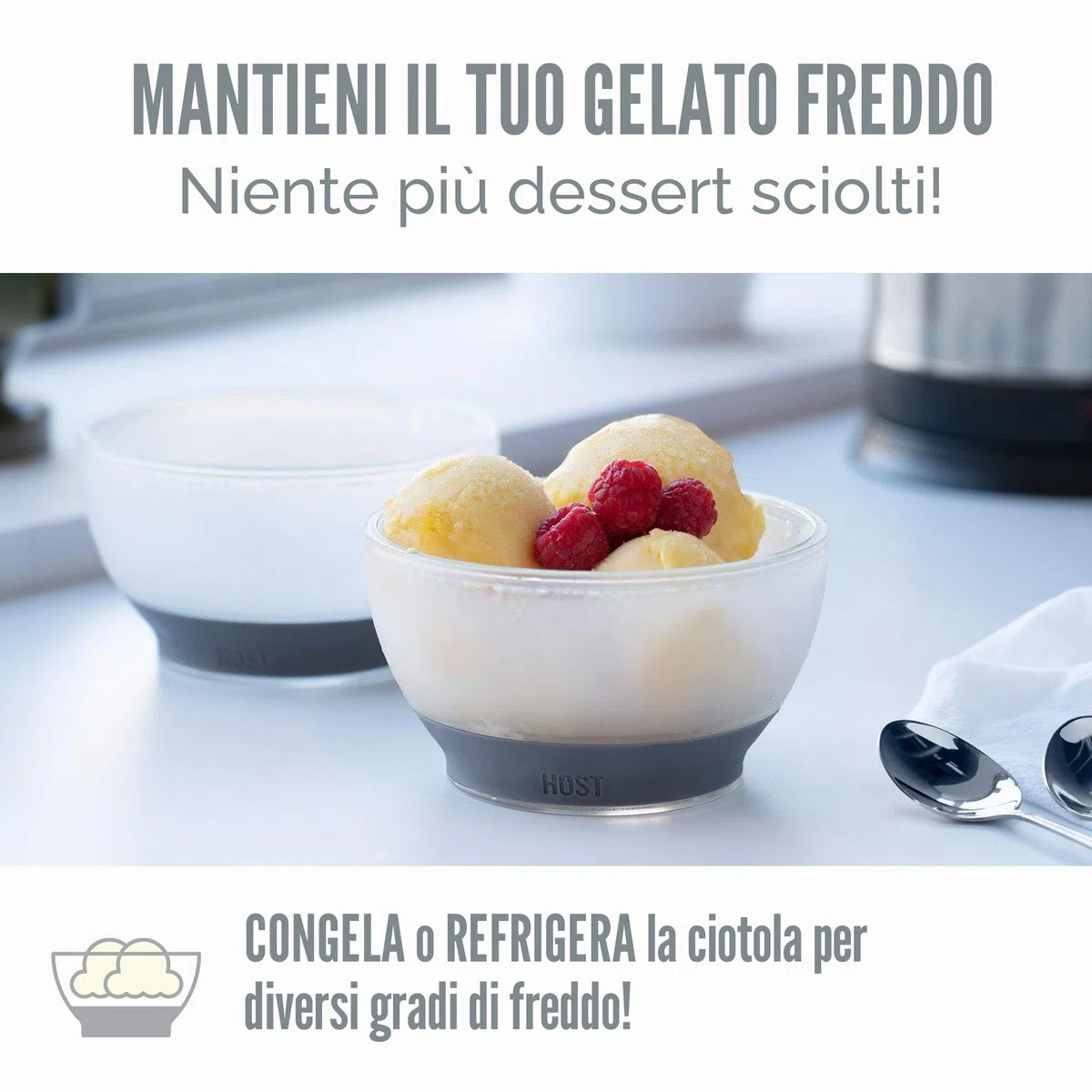 Host HO3313 Ice Cream Freeze Coppa refrigerante da 47cl