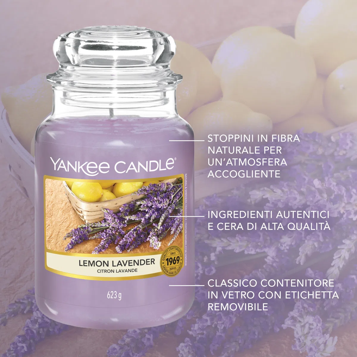 Yankee Candle Candela profumata in giara grande | Bastoncino di cannella | Durata Fino a 150 Ore | regalo perfetto per le donne