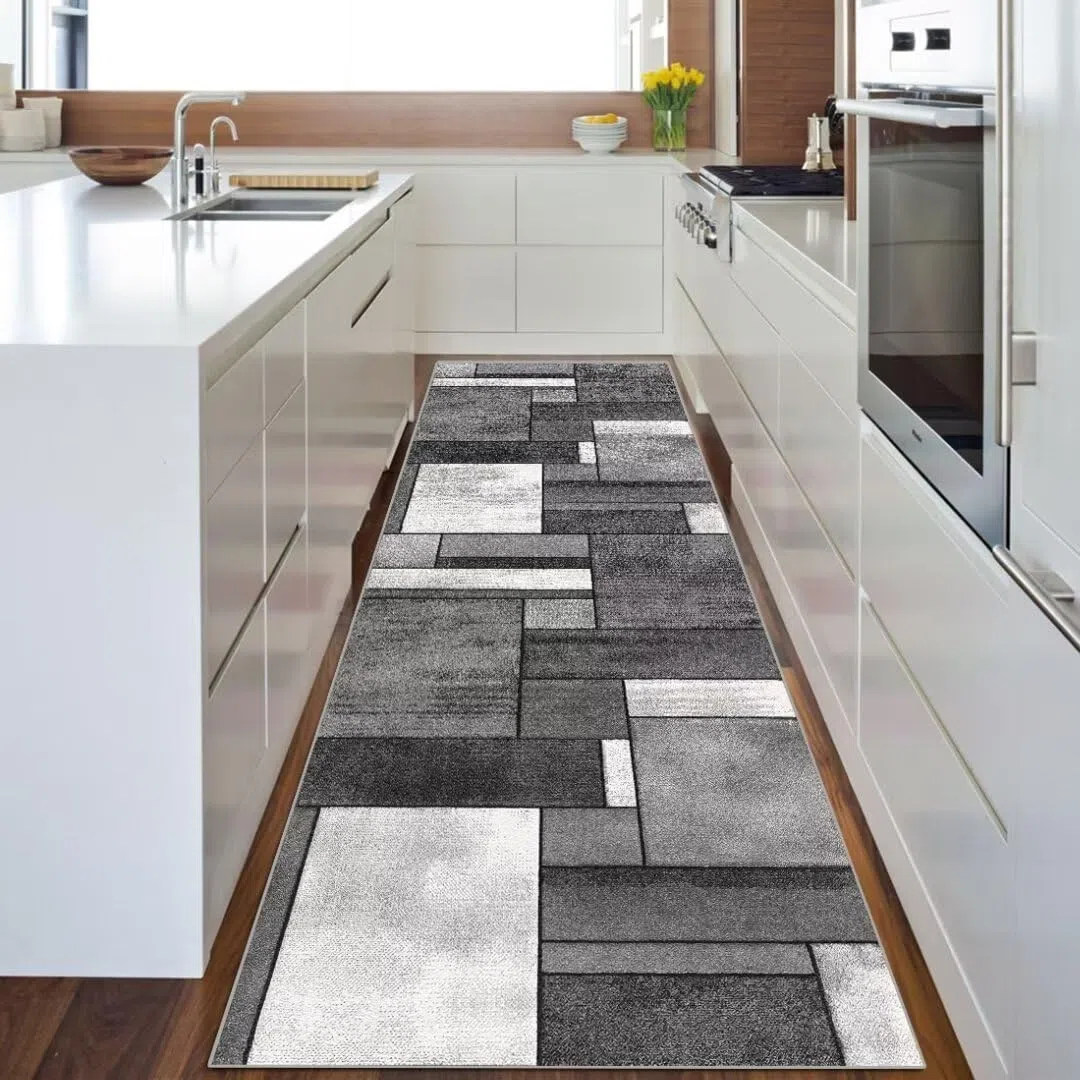 Tappeto Passatoia Corridoio Cucina Lavabile Antiscivolo al Metro 50x200cm per Salotto Camera da Letto Ingresso Interno