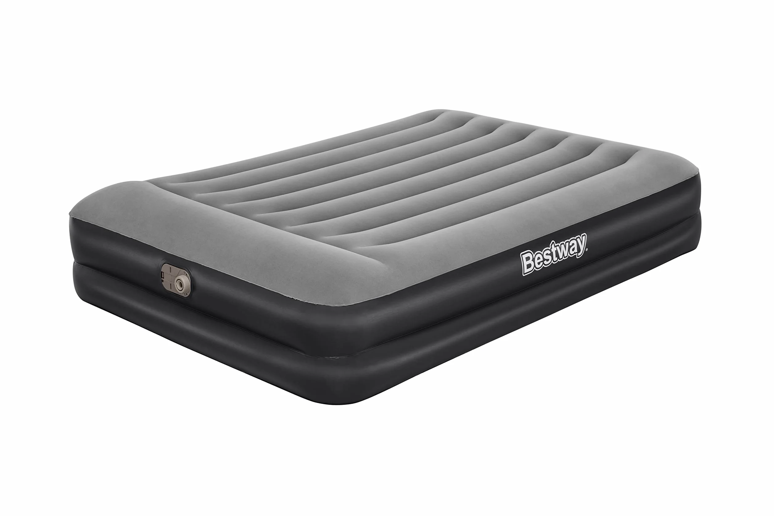 Bestway 67403EU - Materasso matrimoniale gonfiabile Queen 203 x 152 x 46 cm, pvc, Nero