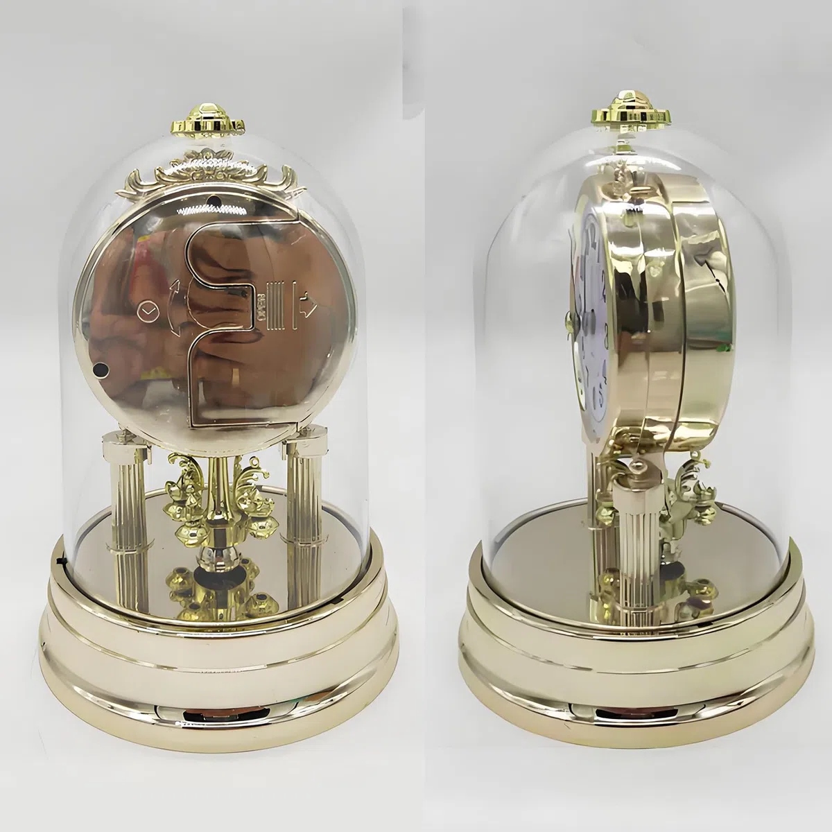 SANON Orologio da tavolo decorativo da tavolo, scrivania e mensola in stile retrò europeo per soggiorno e mantello