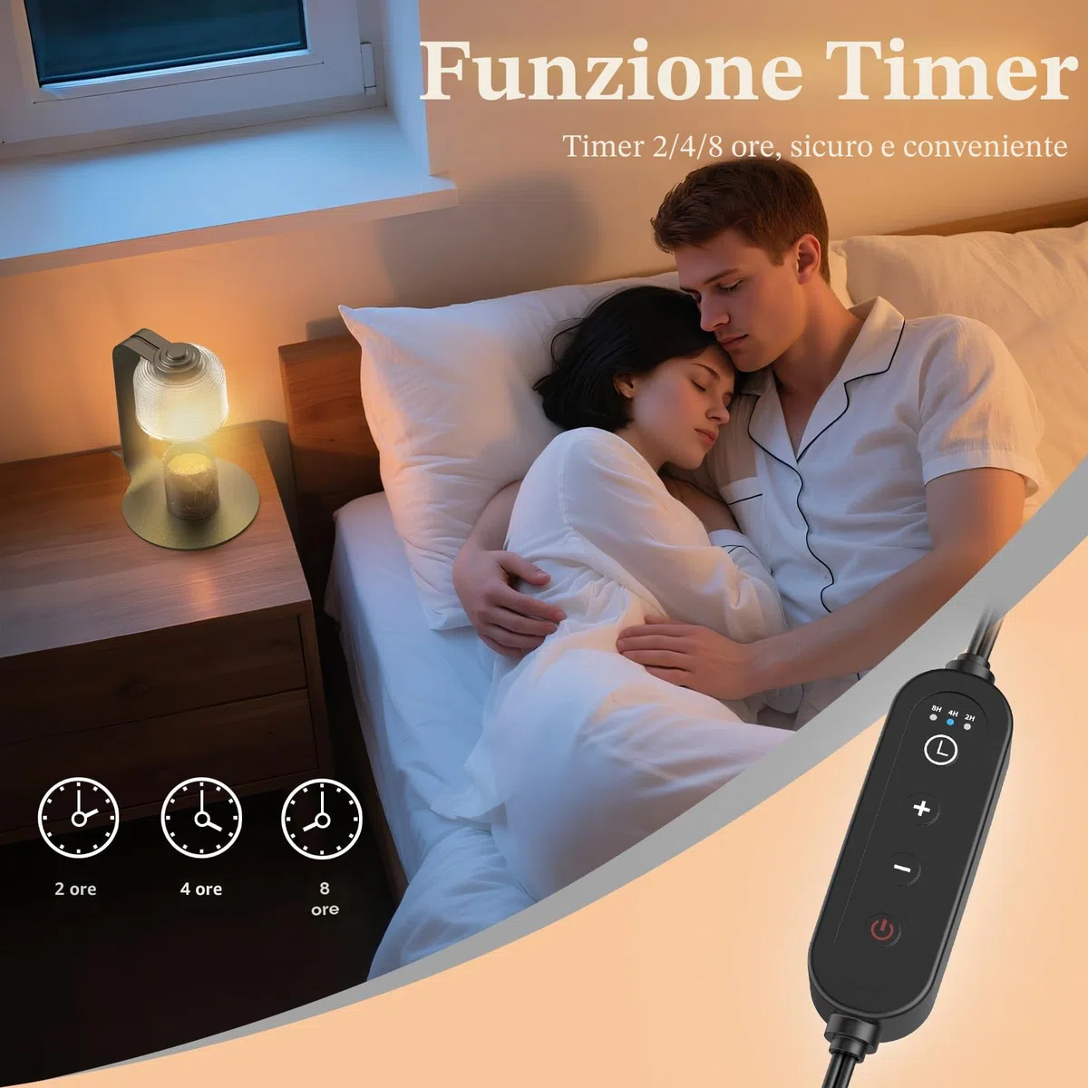 Lampada Scaldacandele con Timer e 4 Livelli di Luminosità, Scaldacandele Elettrico per Candele in Vaso, Decorazione per la Casa, Nero, Include 2 Lampadine, Regalo Perfetto (Grigio)