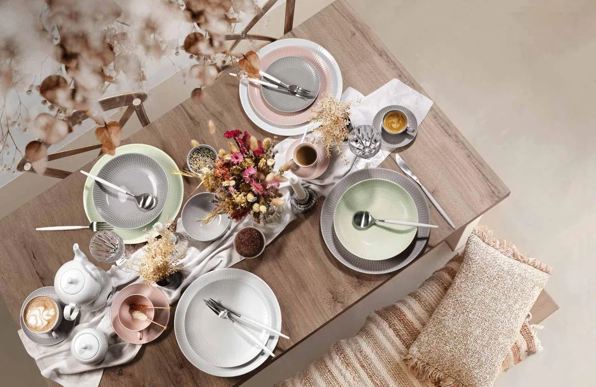 Seltmann Weiden Amina Seladon - Set di 6 piattini da 16 cm, rotondi, con motivo in rilievo, adatti per tazze da caffè e tè, lavabili in lavastoviglie e microonde, in porcellana, colore: verde