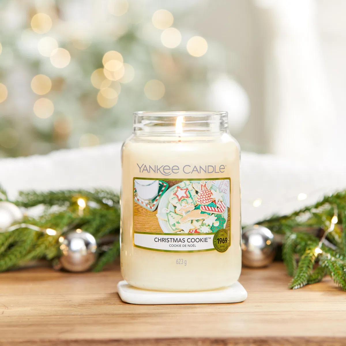 Yankee Candle Candela profumata in giara grande | Biscotto di Natale | Durata Fino a 150 Ore | Regali perfetti per le donne