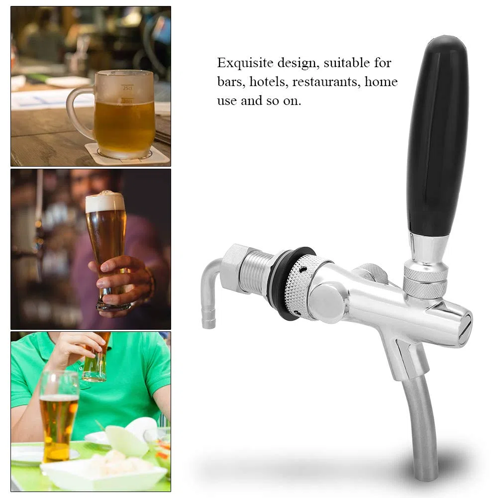 G5 / 8 Spillatori Per Birra,Rubinetto Per Birra Regolabile,Rubinetto Della Birra Del Rubinetto Della Birra per Bar,Hotel,Ristoranti,Casa(Argento)
