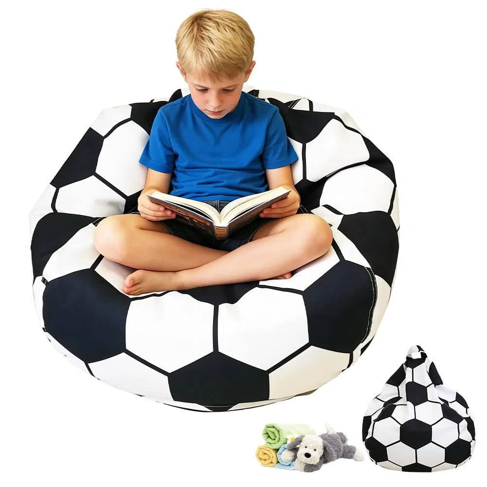 Coprisedile per bambini per animali di peluche, per bambini, per la cameretta dei bambini, con chiusura lampo per vestiti, giocattoli (calcio)