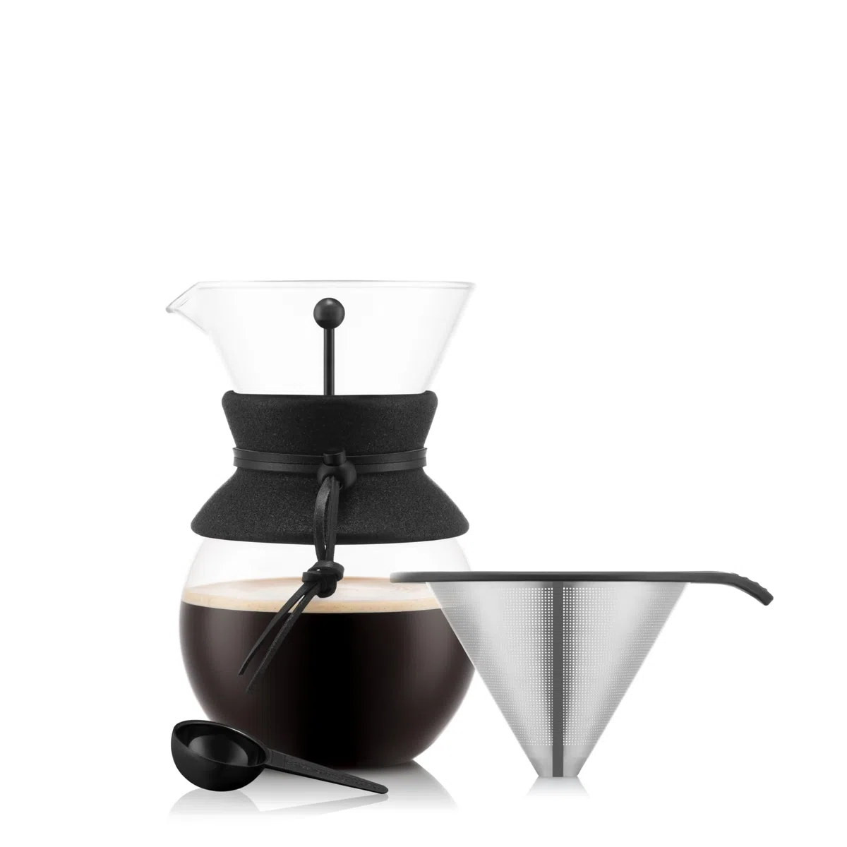 Bodum PER OVER Caffettiera, filtro permanente maglia inox, 1.0 l, 8 tazze