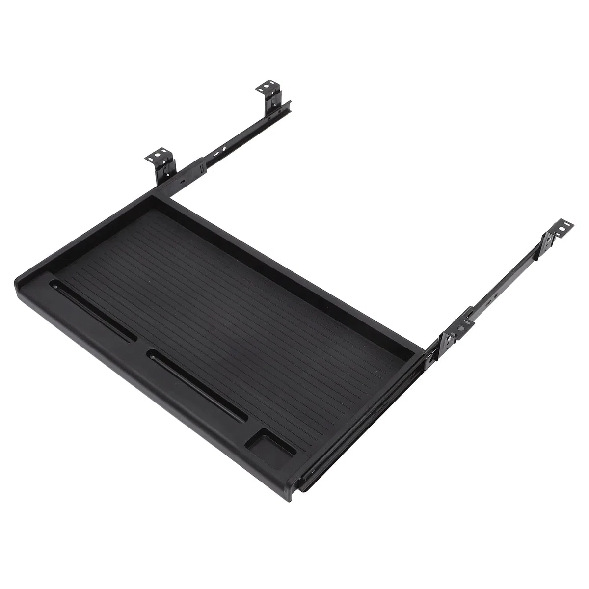 Generico Porta Tastiera con Cassetto Estraibile e Scorrevole in Pp per Ufficio, Supporto Tastiera Salvaspazio con Design a Cassetto e Guide per Organizzare la Scrivania