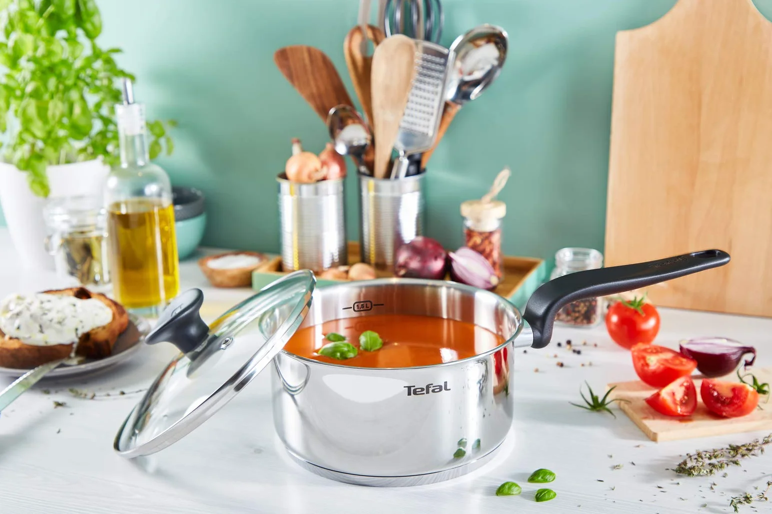 Tefal PRIMARY Casseruola in acciaio inox 20 cm / 3 L + CV