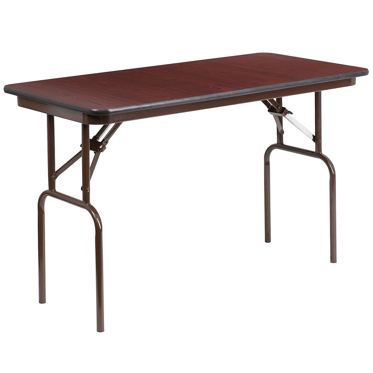 Flash Furniture 24x48 MEL Tavolo pieghevole in legno, tessuto, mogano, 61 x 121,9 cm