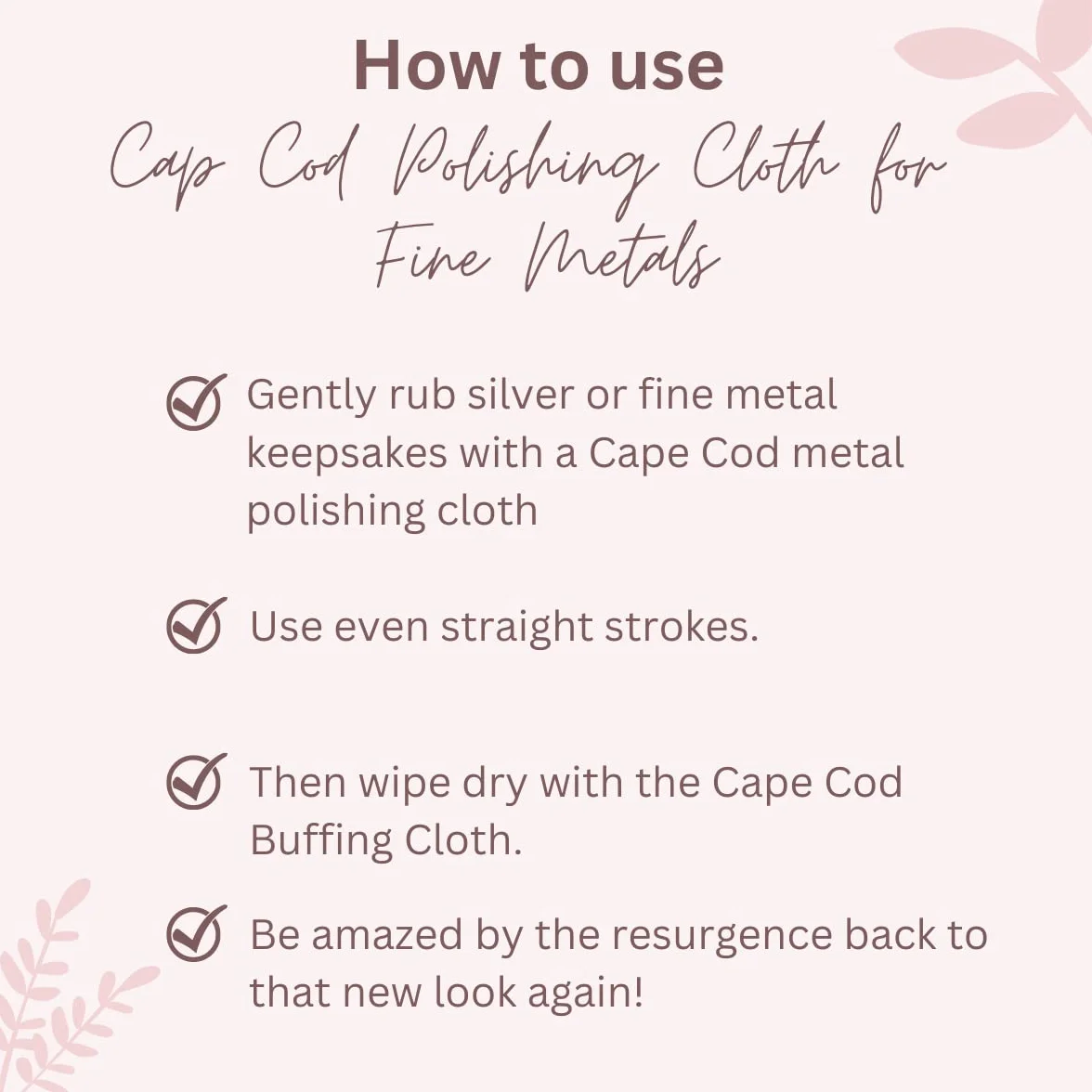 Cape Cod Metal Polishing Cloth Kit by Cape Cod Polish