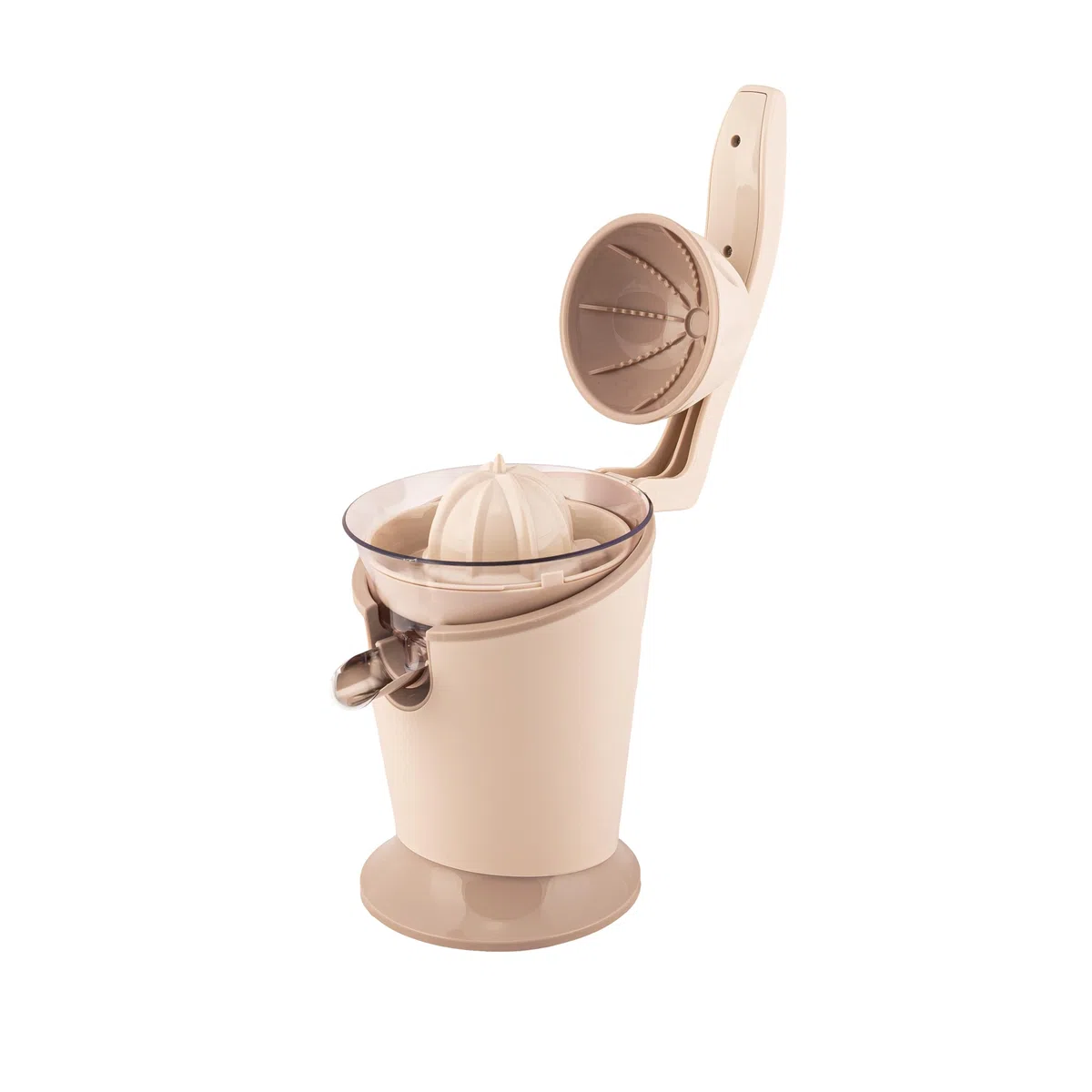 Tognana Iridea, Spremiagrumi elettrico smontabile con sistema salvagoccia, plastica - acciaio inox, Champagne