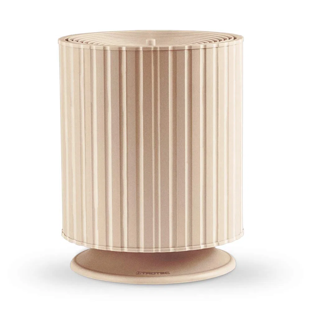 TROTEC Umidificatore B 24 E - umidificatore per ambienti grandi fino a 24 m² / 60 m³, serbatoio da 3 l, diffusore di aromi, modalità notturna, spegnimento automatico, rame