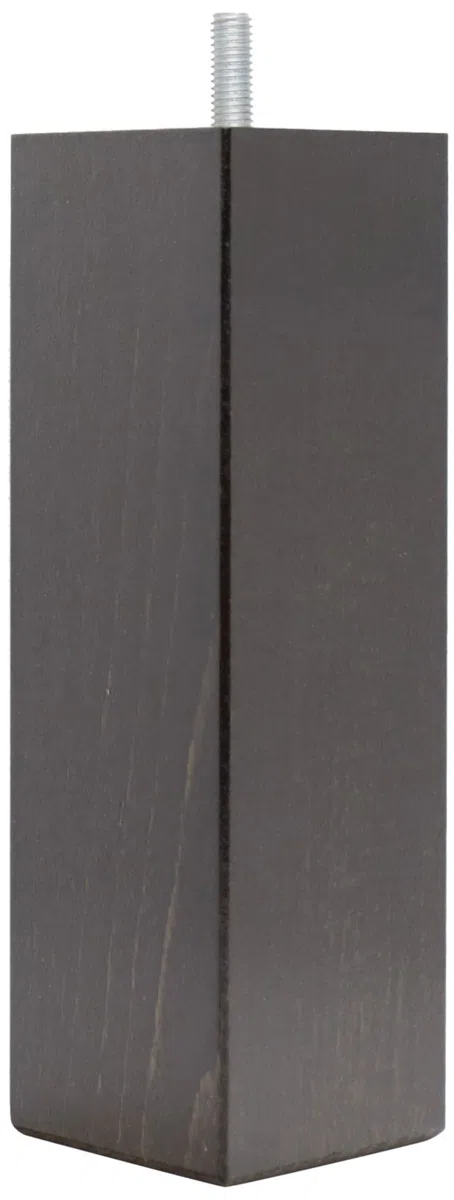 La Fabbrica di Piedi am20170072 Gioco di 4 Piedi di Letto Quadrati in Legno Ombra wengé 17,5 x 5,5 x 5,5 cm