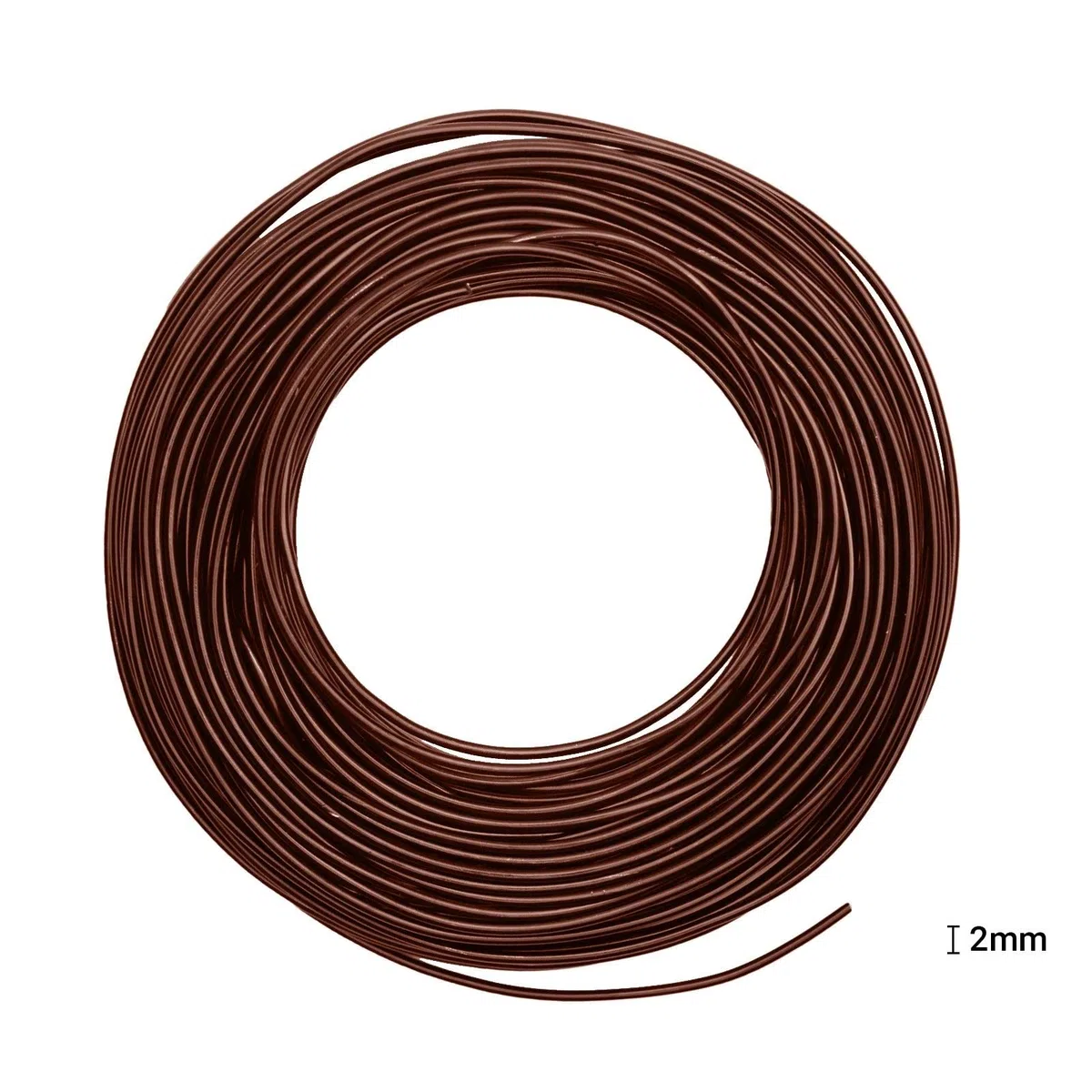 Vaessen Creative Filo di Ferro Modellabile da 37 m x 2,5 mm Chocolate (Marrone) – Filo Flessibile per Creazioni Floreali, Realizzazione di Gioielli e Modellismo