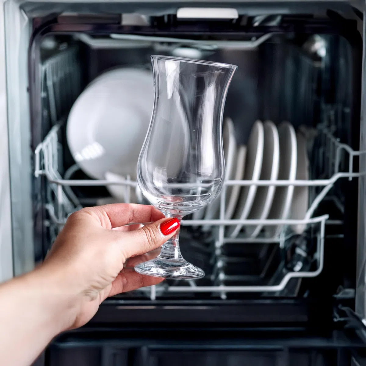 Glasmark A570032-0420-0000-LD Set di 6 Bicchieri da Cocktail Max 480 ml + cucchiaino Lungo, Vetro e Acciaio Inox