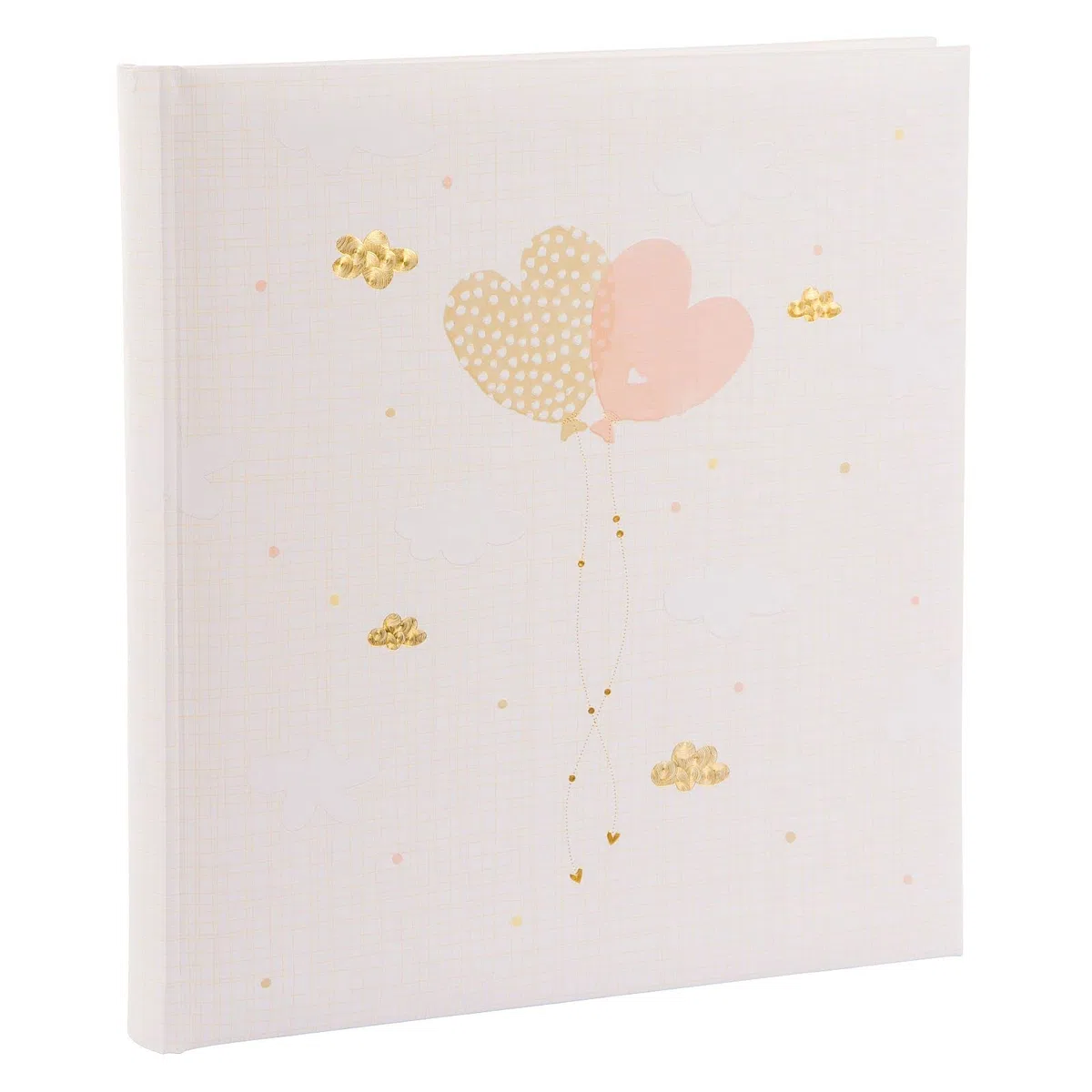 Goldbuch Matrimonio, Turnowsky Design, Foto 60 Pagine Bianche e divisori glassine, Album con Motivo Palloncini a Cuore, Stampa Artistica con goffratura Oro e Rilievo, Carta, 30 x 31 x 4 cm