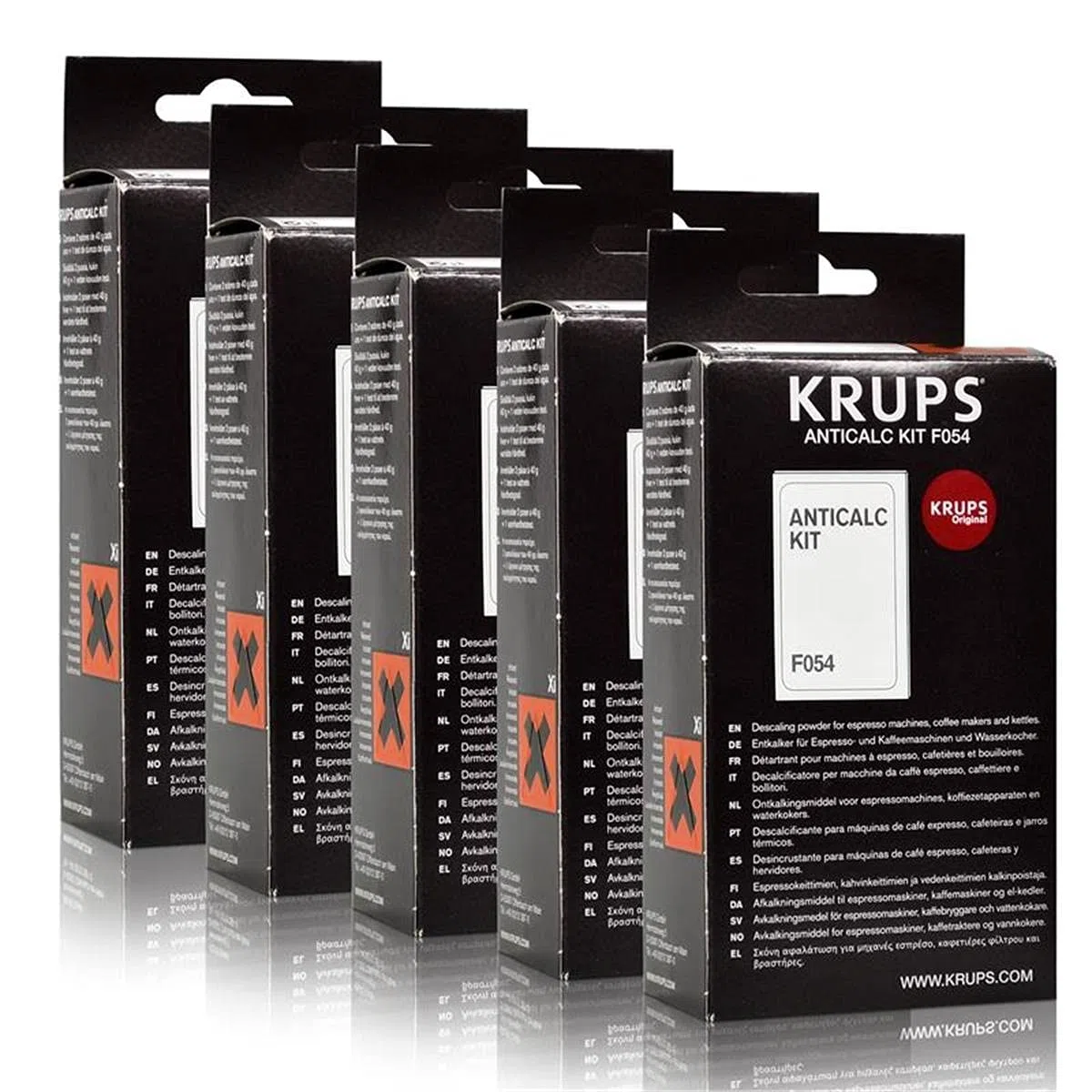 Krups Anticalc Kit*F054, Decalcificante Macchine del Caffè, Accessori, 5 Pezzi