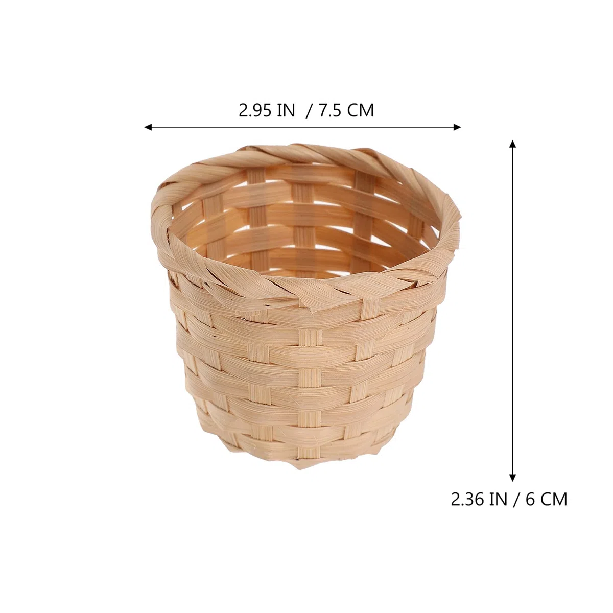 DOITOOL Mini Cestini Intrecciati 20 Pezzi Per Dolcetti E Decorazioni Mini Cestini Intrecciati Senza Manici Per Bomboniere Decorazioni Artigianali (7 5X7 5X6 Cm)