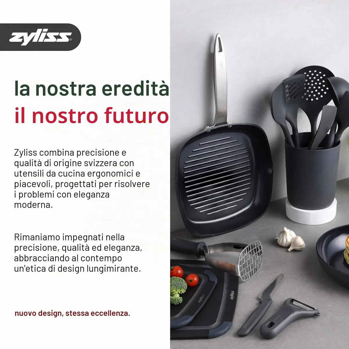 Zyliss Zick Zick 3 - Tritatutto Manuale da Cucina, Lama Ultra Affilata Rotante in Acciaio Inossidabile, Trita Verdure, Frutta, Cipolle, Carne Erbe e Altro, Trita Verdure a Mano, Accessorio da Cucina