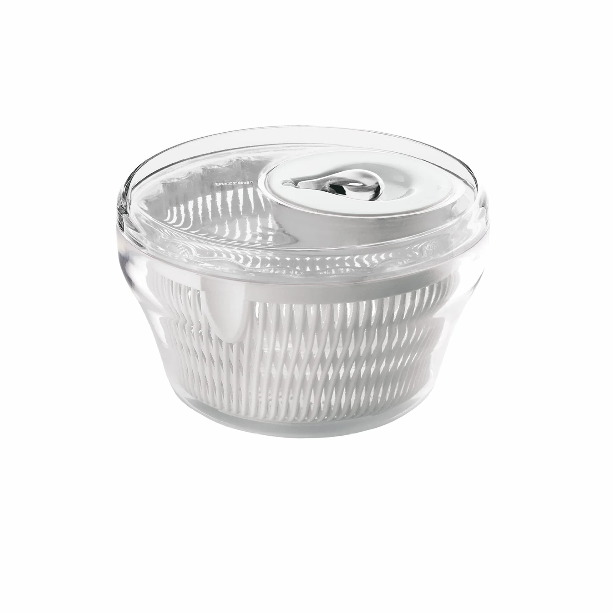 Guzzini Centrifuga Insalata Kitchen Active Design, Trasparente, Ø28 x h18 cm