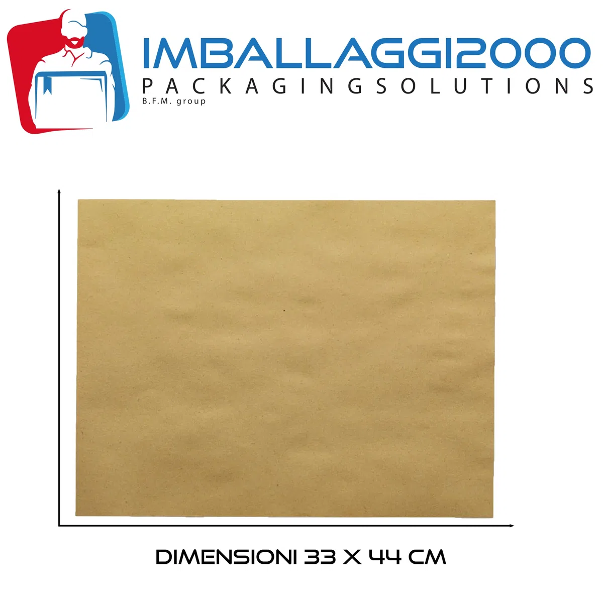 IMBALLAGGI 2000 - Tovagliette in Carta Paglia 33x44cm, Resistenti assorbenti
