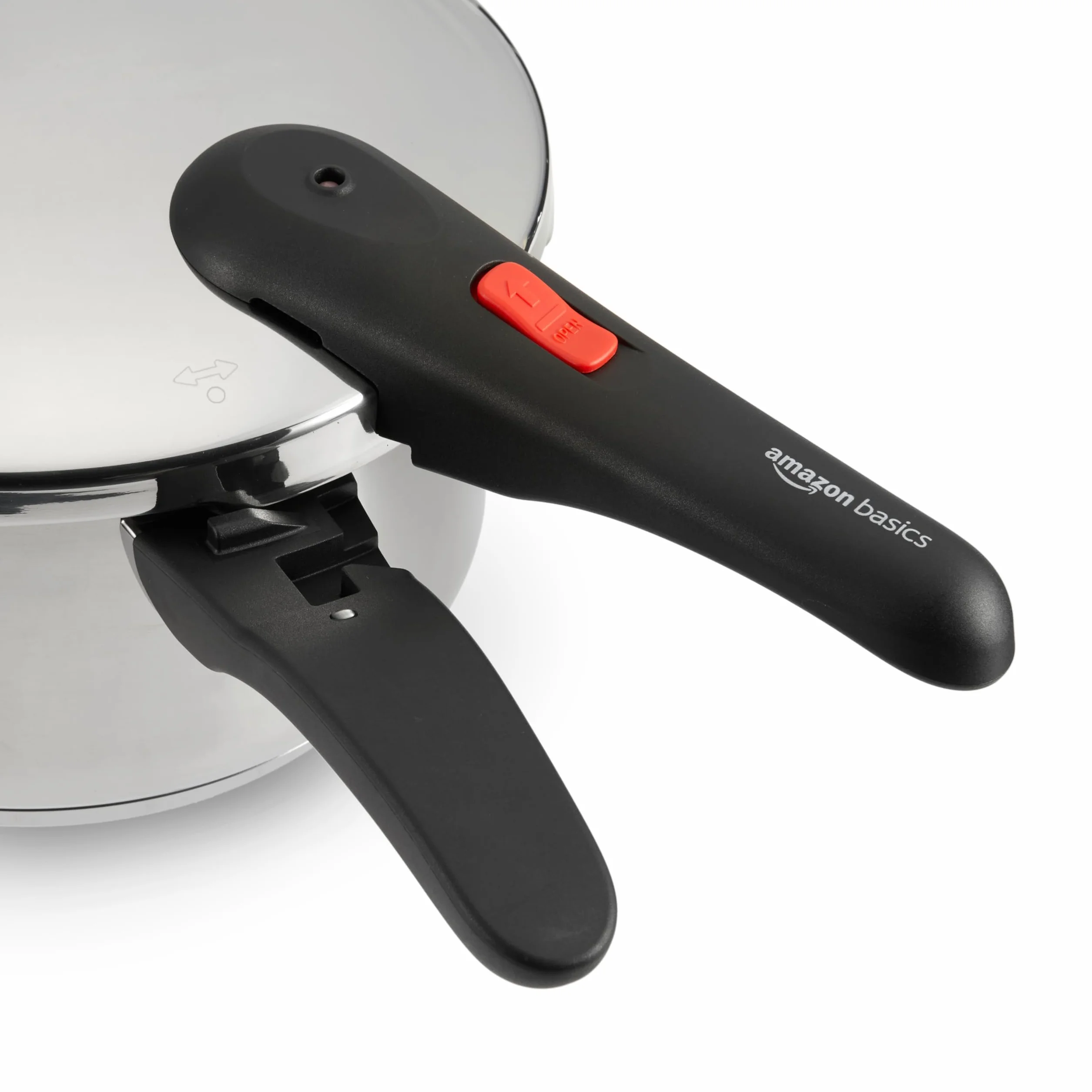 Amazon Basics Pentola a Pressione in Acciaio Inox a Induzione, 4 Litri, Argento