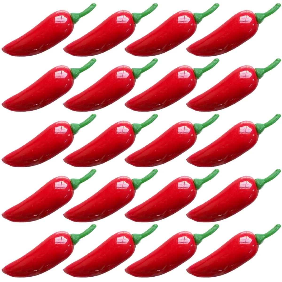 Homoyoyo Peperoncino Finto Rosso Artificiale in Schiuma, Set da 100 Pezzi, Decorazione per Ambienti Domestici e Cucina, Ornamento Realistico per Foto e Ambientazioni Rurali