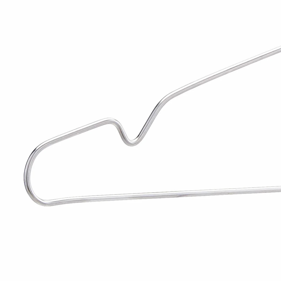 Amazon Basics Grucce appendiabiti in acciaio inox, Confezione da 50 pezzi, Cromate